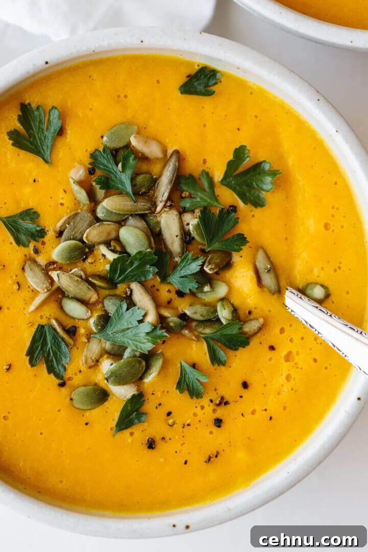 Thanksgiving Menu Ideas and Classic Holiday Recipes 7 Roasted Butternut Squash Soup is the perfect Thanksgiving, fall and winter soup recipe. It's easy, flavorful and ultra creamy!