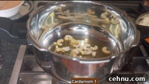 Pressure Cooker Vegetable Biryani Recipe 22 Whole spices in ghee