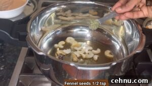 Pressure Cooker Vegetable Biryani Recipe 24 Golden cashews for biryani