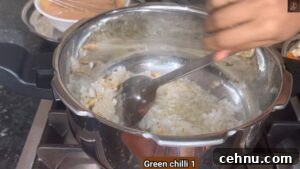Pressure Cooker Vegetable Biryani Recipe 29 Saute onion mixture
