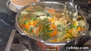 Pressure Cooker Vegetable Biryani Recipe 32 Saute vegetables for biryani