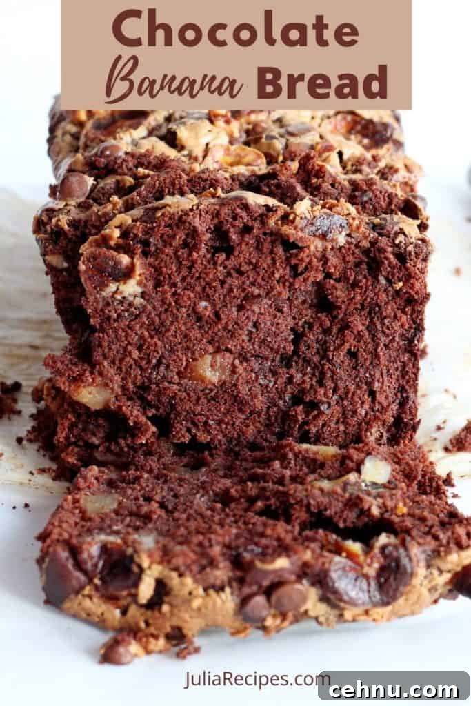 Chocolate Chip Banana Bread with Pears 12 chocolate banana bread