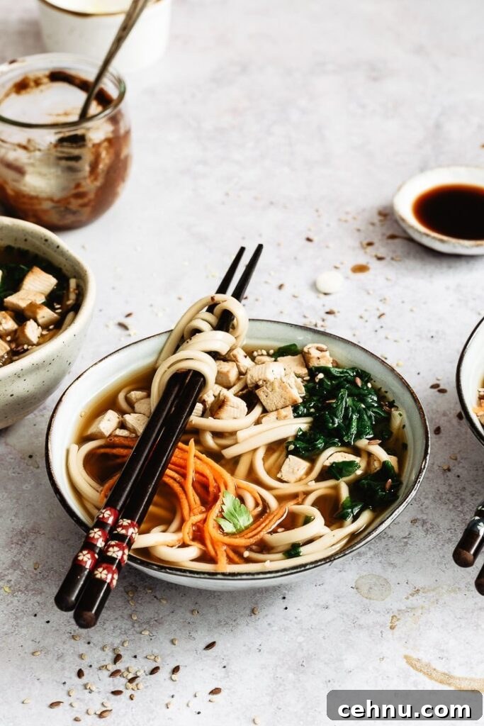Vegan noodles healthy and quick