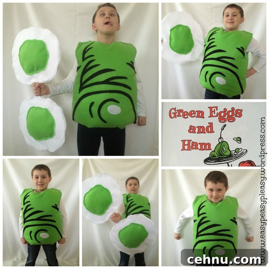 Green Eggs and Ham Costume Dr. Seuss Sam I am collage