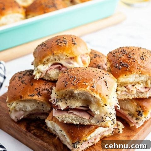 sliders on a wood tray with black check napkin