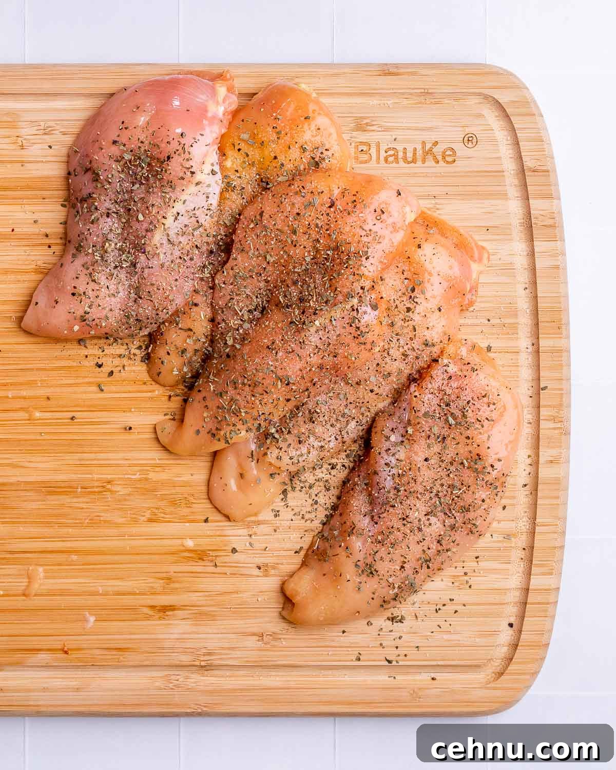 Stuffed chicken close-up