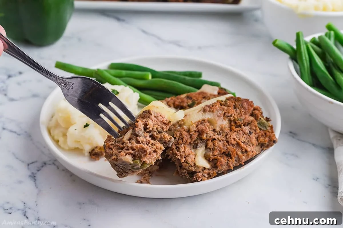 Sliced Philly Cheesesteak Meatloaf