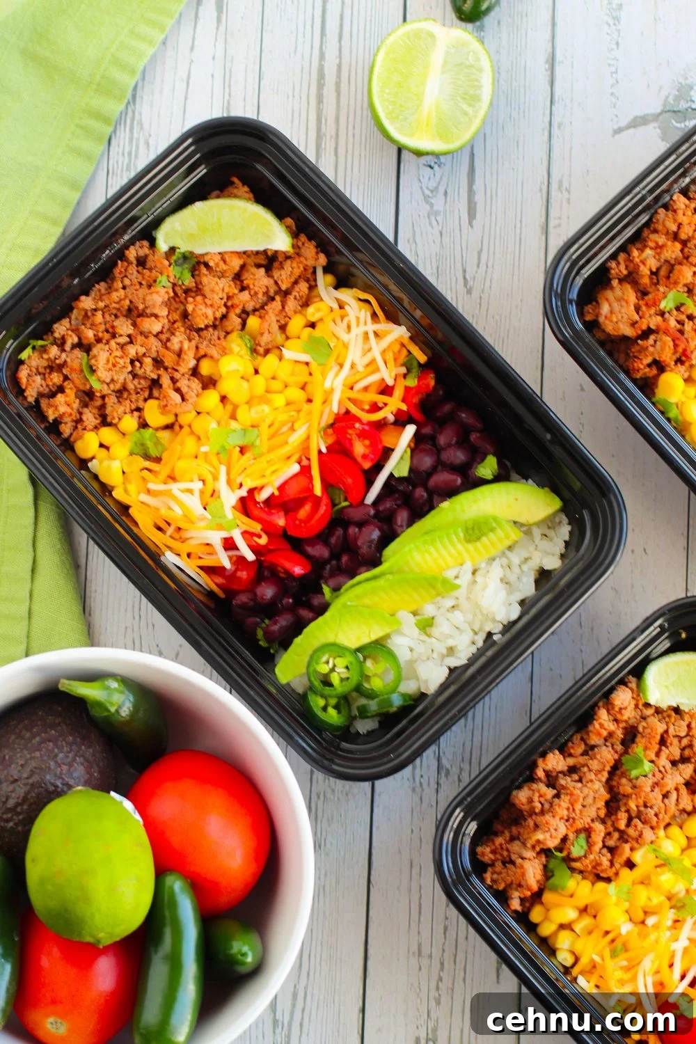 completed burrito bowl
