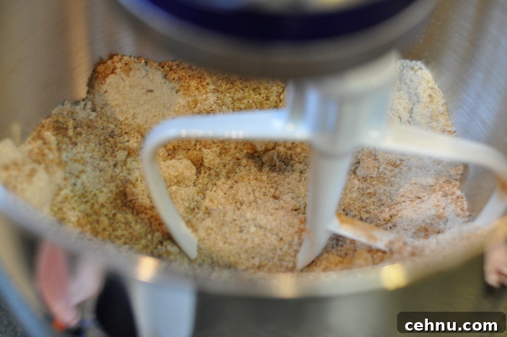 Dry ingredients mixed