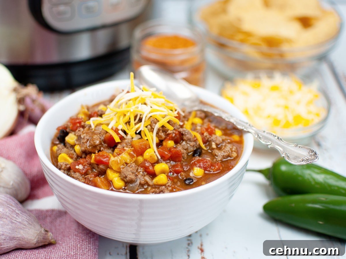 10 Ground Beef Recipes for Quick Weeknight Dinners 4 instant pot taco soup