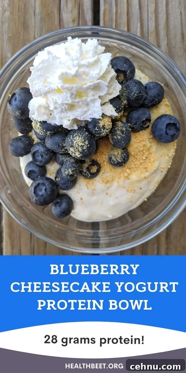 Blueberry Cheesecake Yogurt Protein Bowl Recipe 4 blueberry yogurt cheesecake protein bowl