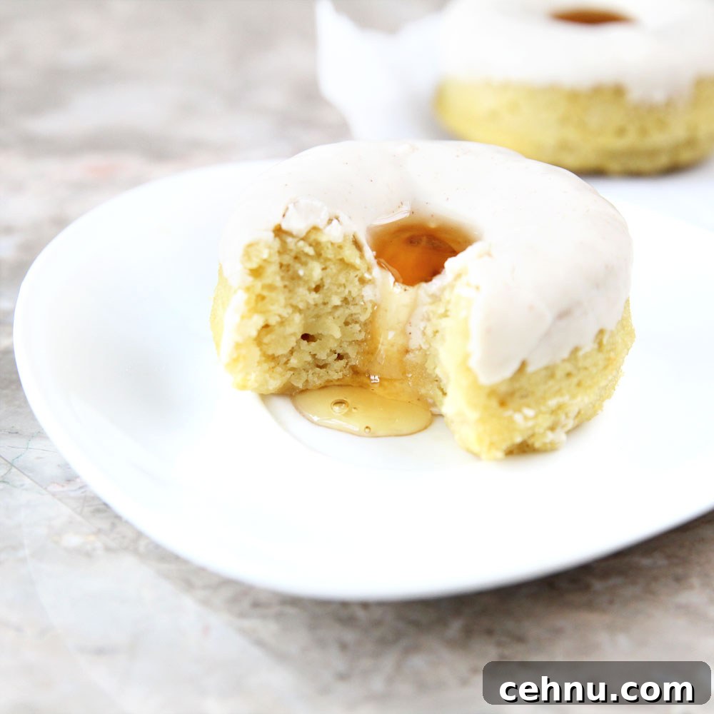 Baked Coconut Flour Mochi Donuts with Honey Filling 10 donuts on plate
