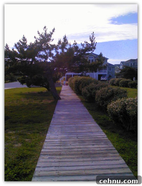 Boardwalk or town shot from Duck NC