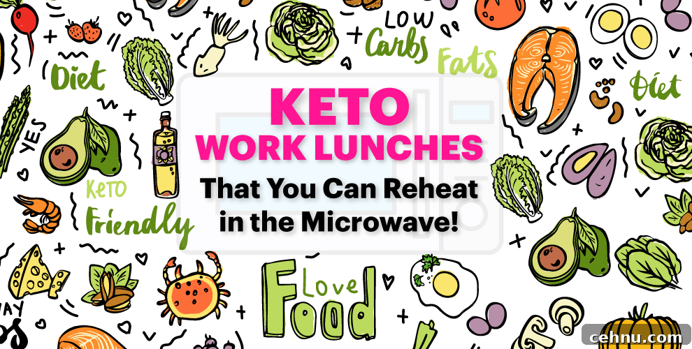 keto work lunches with a variety of keto foods