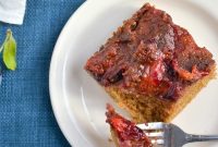 Caramelized Spiced Plum Upside-Down Cake