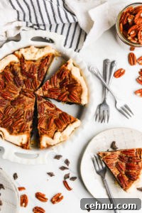 Healthier chocolate bourbon pecan pie