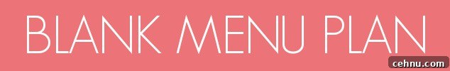 weekly meal plan template