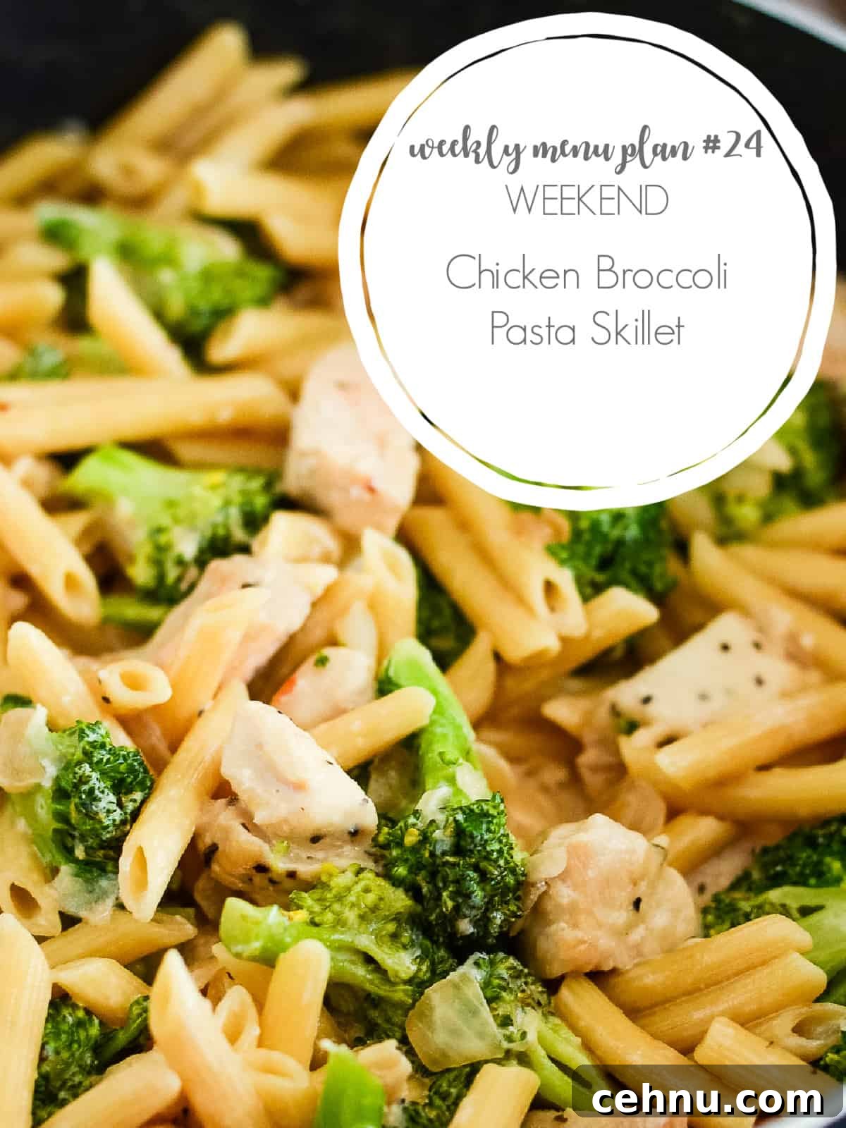 chicken broccoli pasta skillet