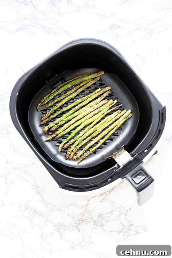White asparagus cooked until golden
