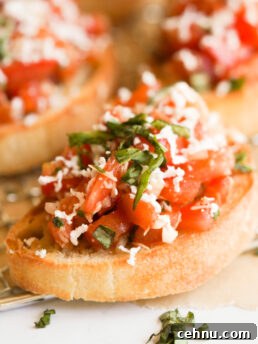 Tomato and goat cheese bruschetta