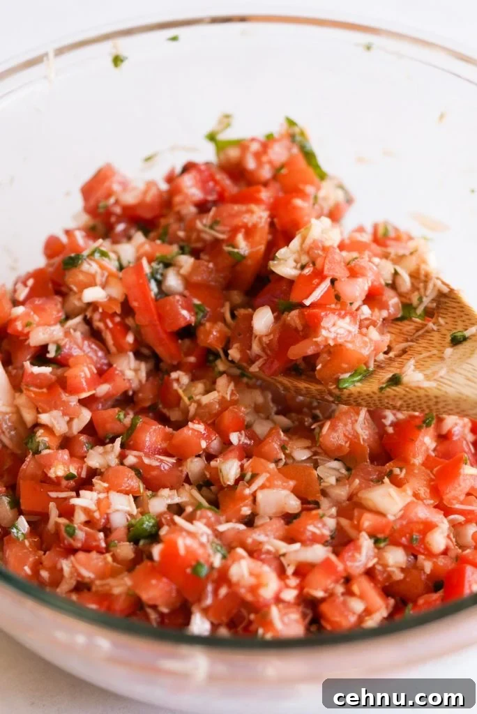 bruschetta tomato mixture