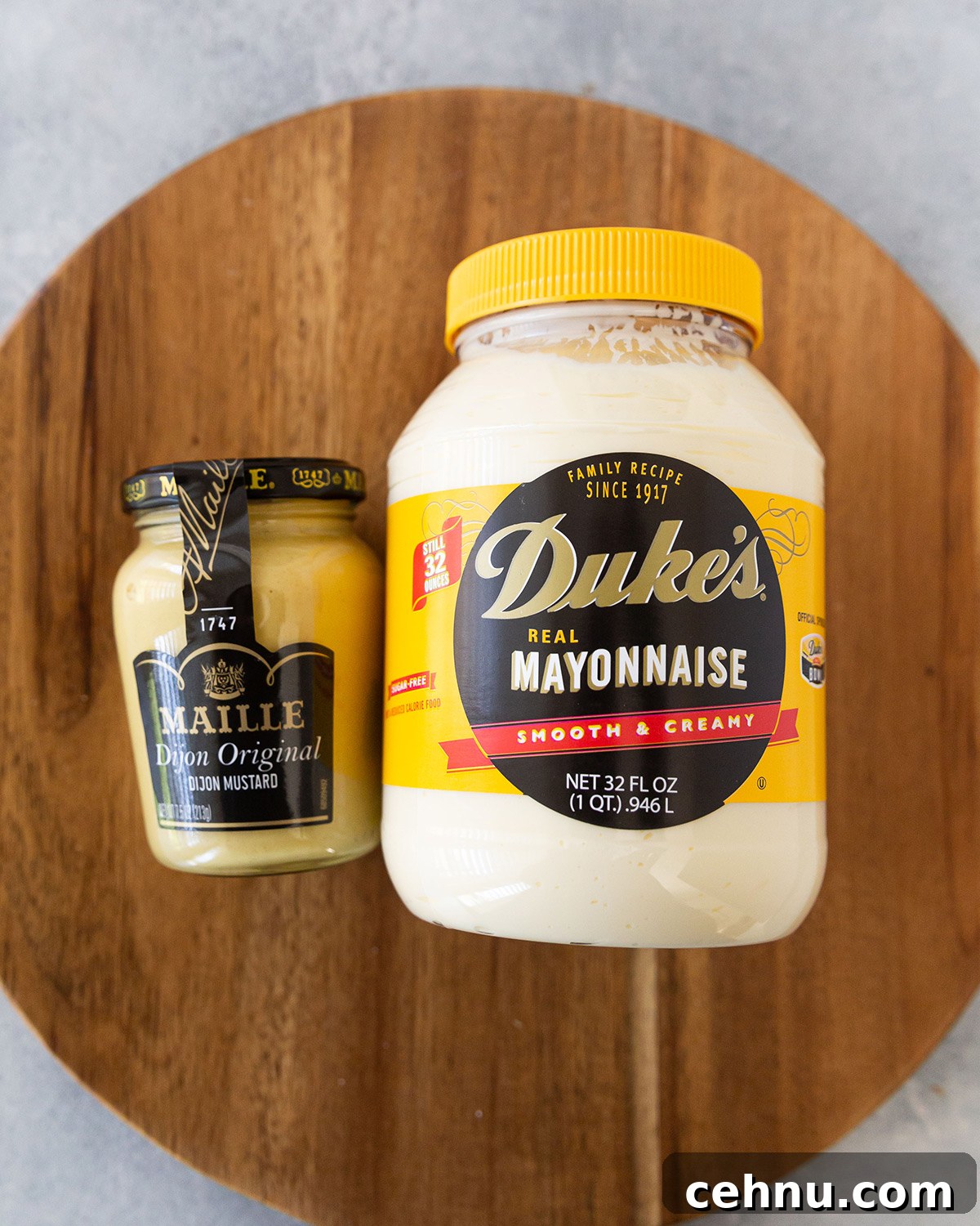 Ingredients to make dijonnaise sauce