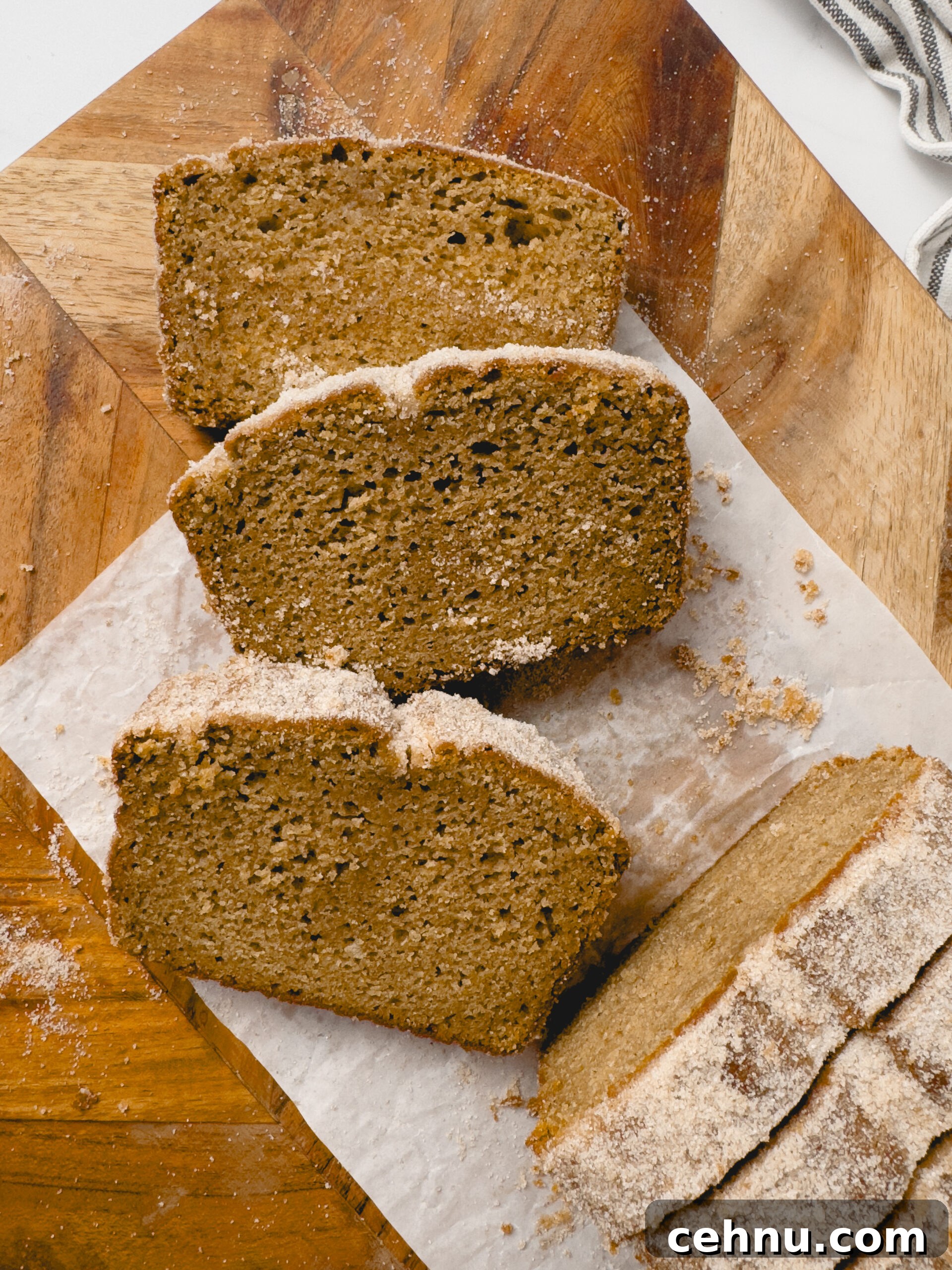 Loaf Cake on Cutting Board