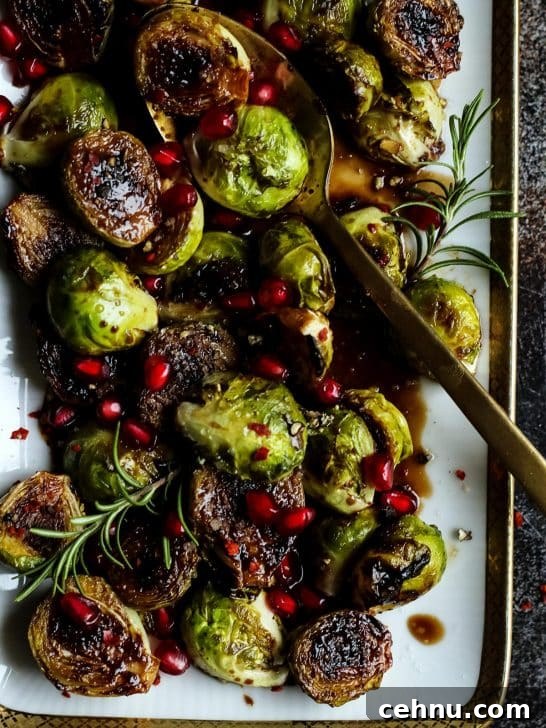 Pan Seared Balsamic Glazed Brussels Sprouts