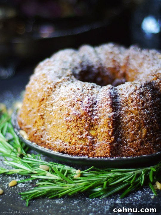 Almond Rosemary Pine Cake