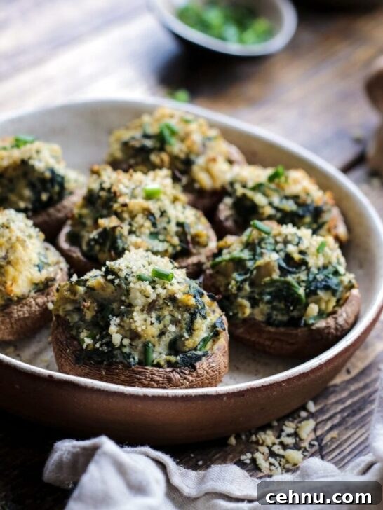 Vegan Stuffed Mushrooms