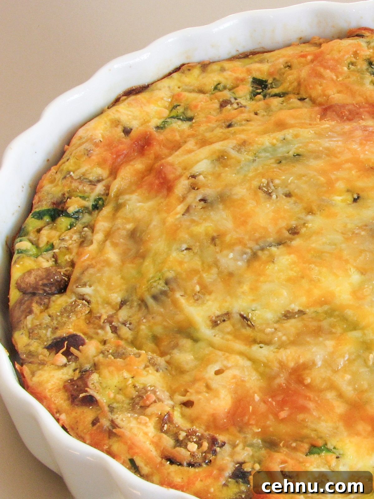 Mushroom, Spinach, and Sausage Frittata