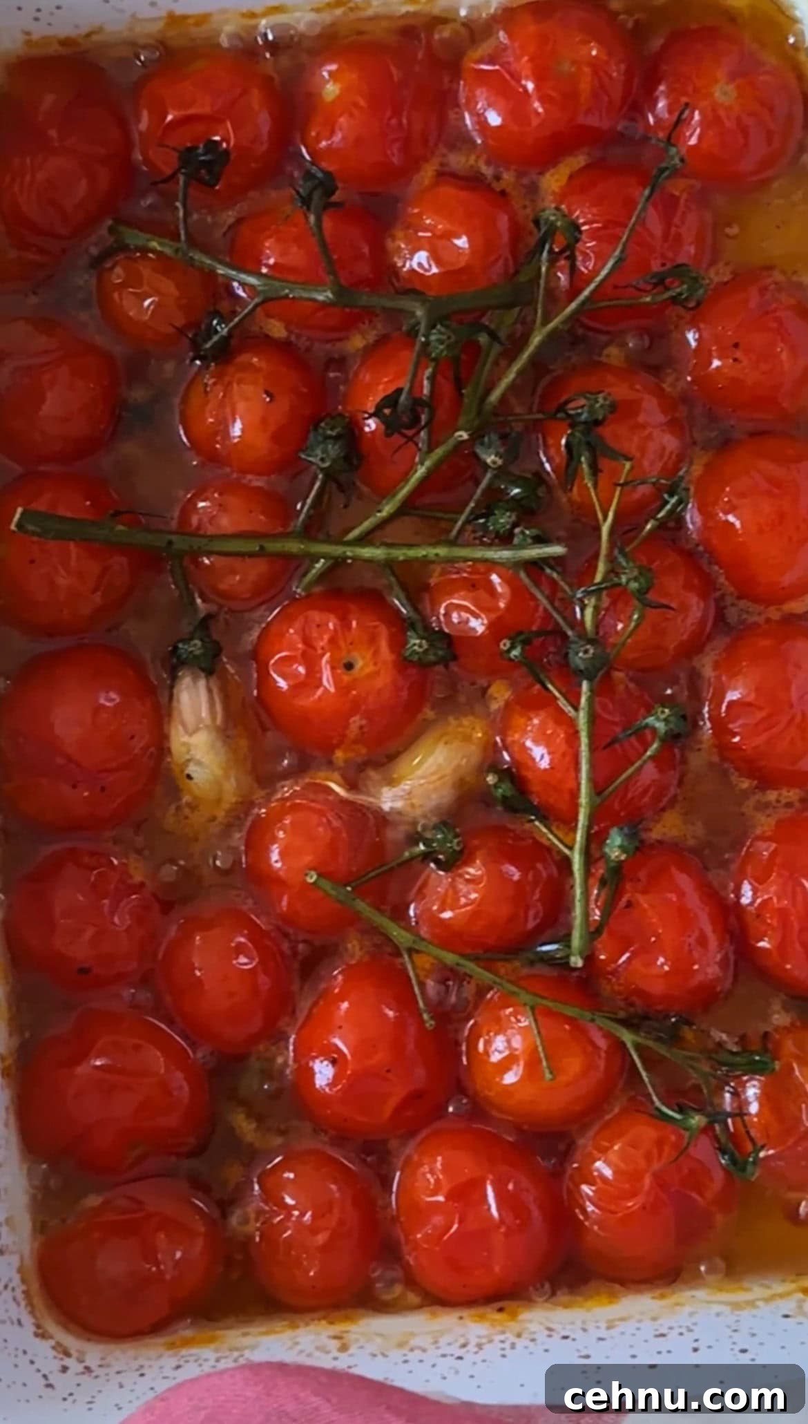roasted tomatoes and garlic