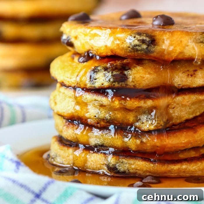 Chocolate Chip Sweet Potato Pancakes Image
